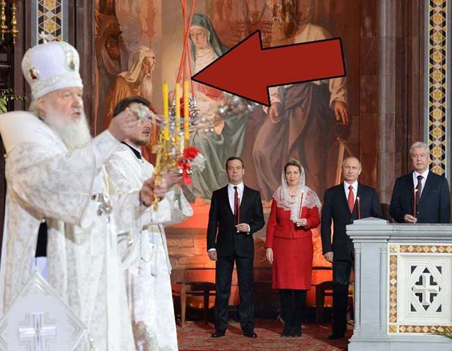Фото facebook.com putin svechi