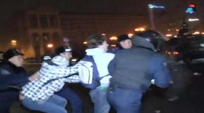 Фото из видеоролика на youtube.com berkut evromaydan